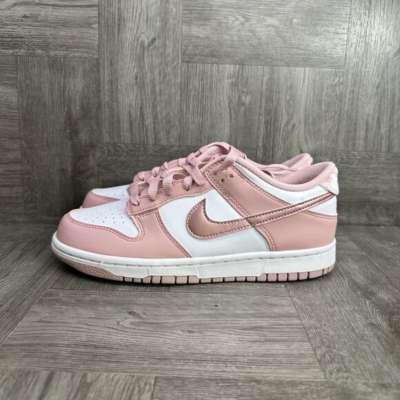 Nike Dunk Low Youth 7y/Women's 8.5 Pink Glaze Shoes DQ6485-600 - Picture 2 of 8